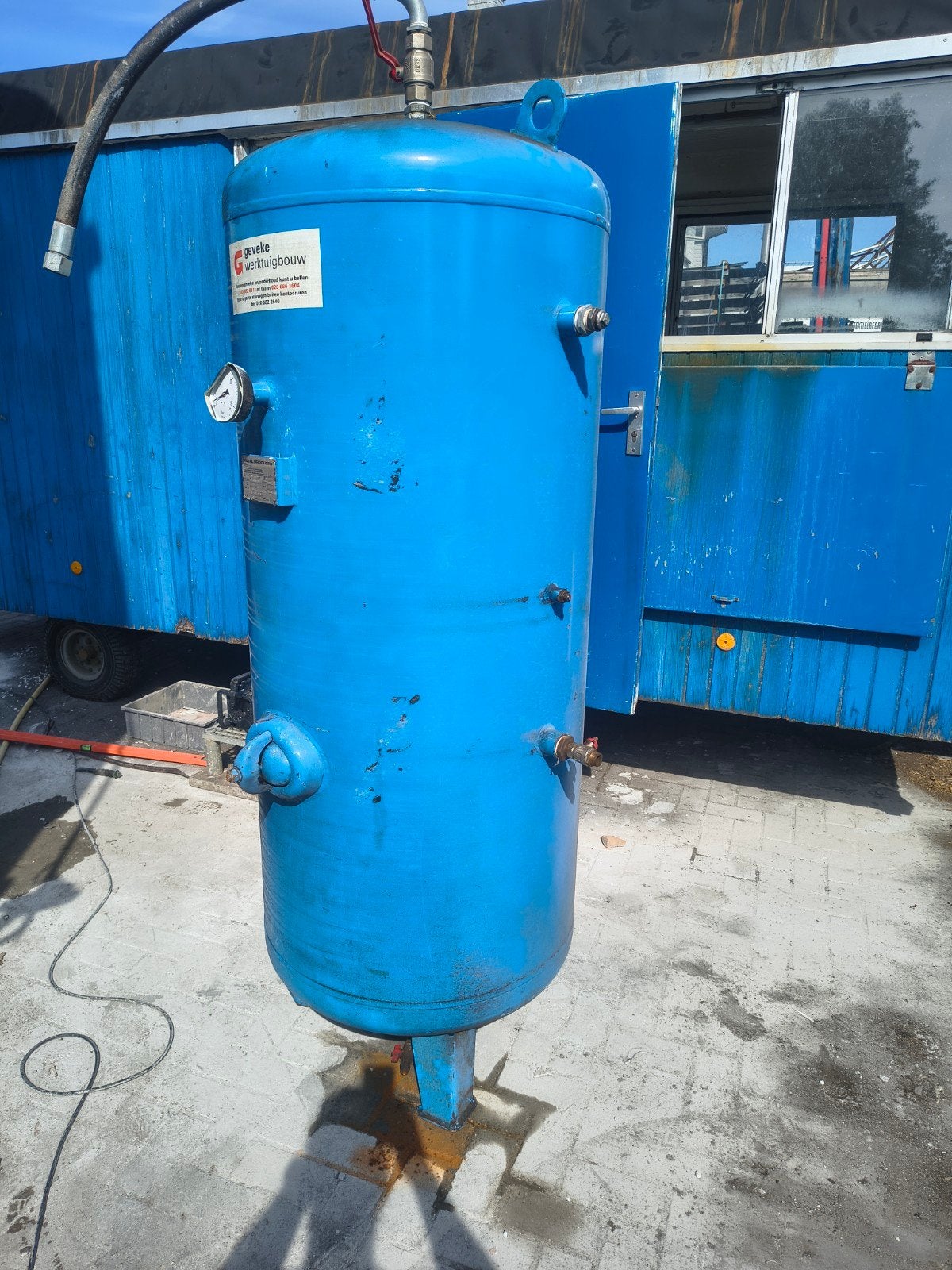 Compressortank, buffervat, luchttank drukvat tuin kachel, 100 liter of meer, Ophalen, Gebruikt, 10 bar of meer