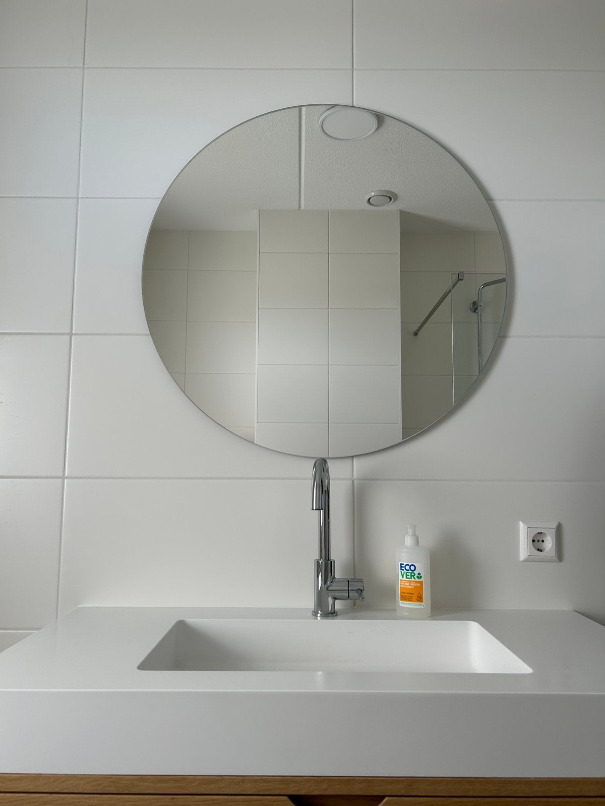 Spiegel rond 80 cm, Ophalen, Overige kleuren, Overige merken, Zo goed als nieuw