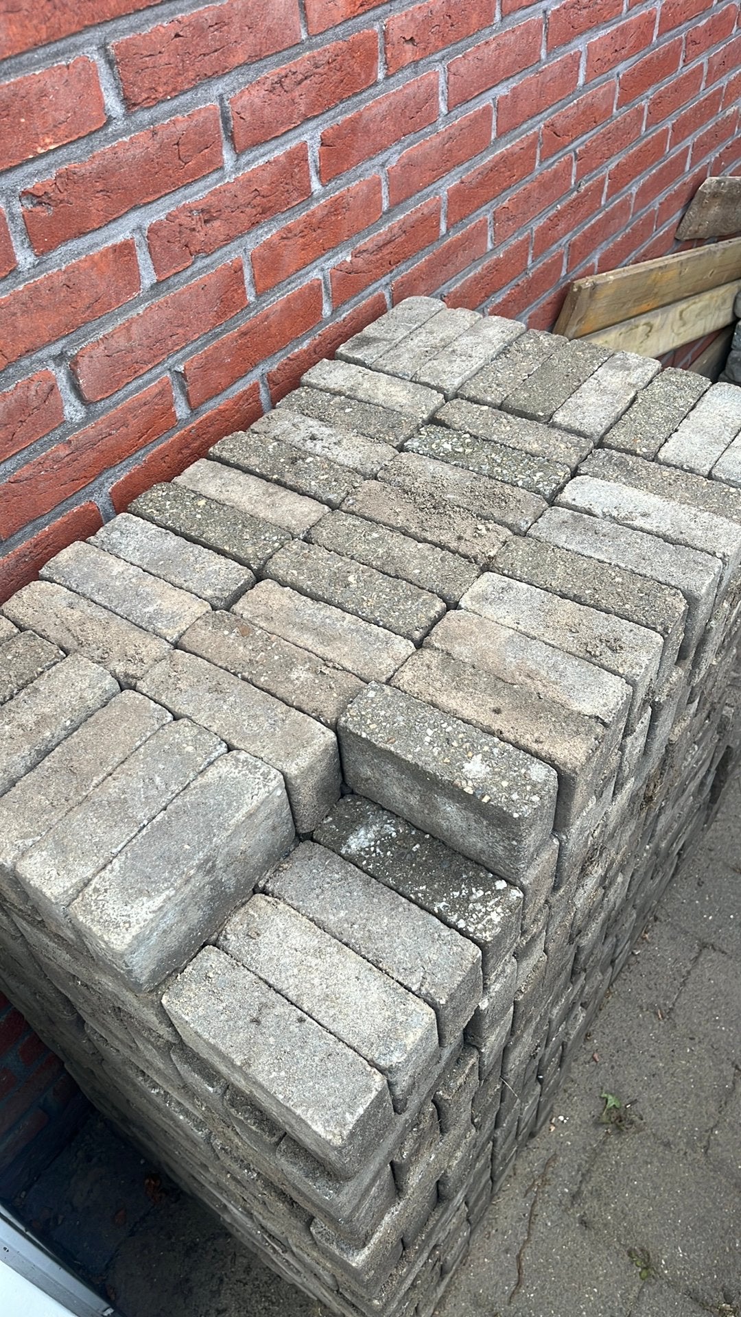 GRATIS Klinkers 15x7x5 cm - ca. 4m2, Ophalen, Gebruikt, Klinkers, Minder dan 5 m²