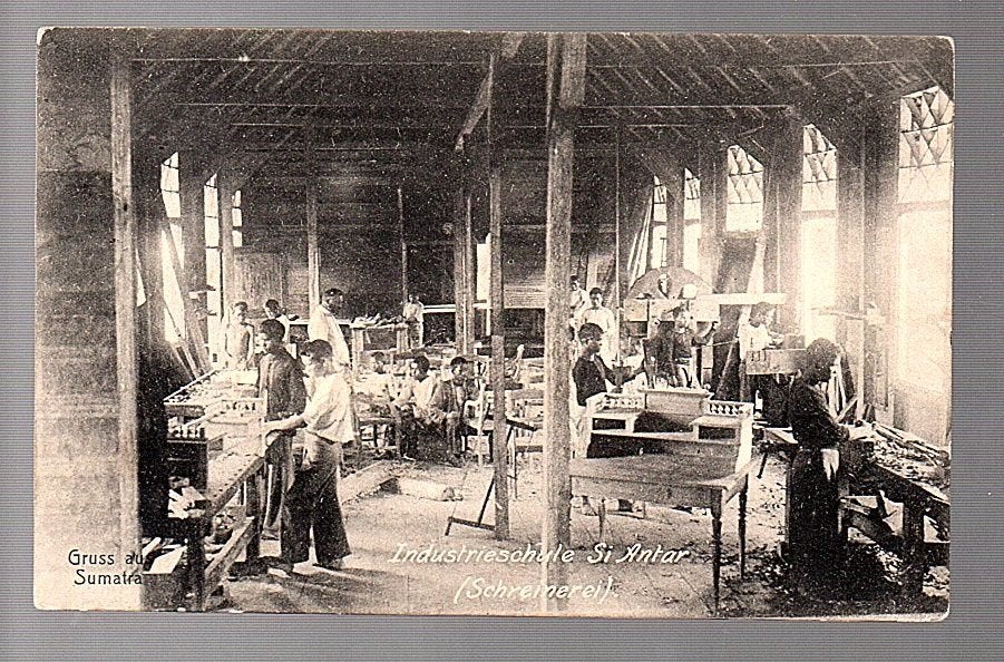 Ned Indië schoenenindust. Si Antar Sumatra 1900 Rare card!, Ophalen of Verzenden, Voor 1920, Buiten Europa