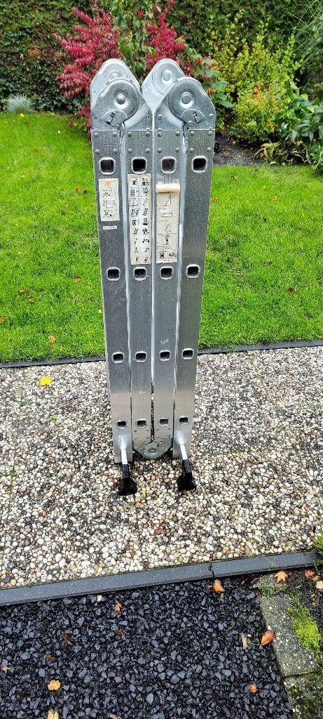 Multifunctionele ladder & steiger (4x4), Ophalen, Gebruikt, Ladder, Opvouwbaar of Inschuifbaar