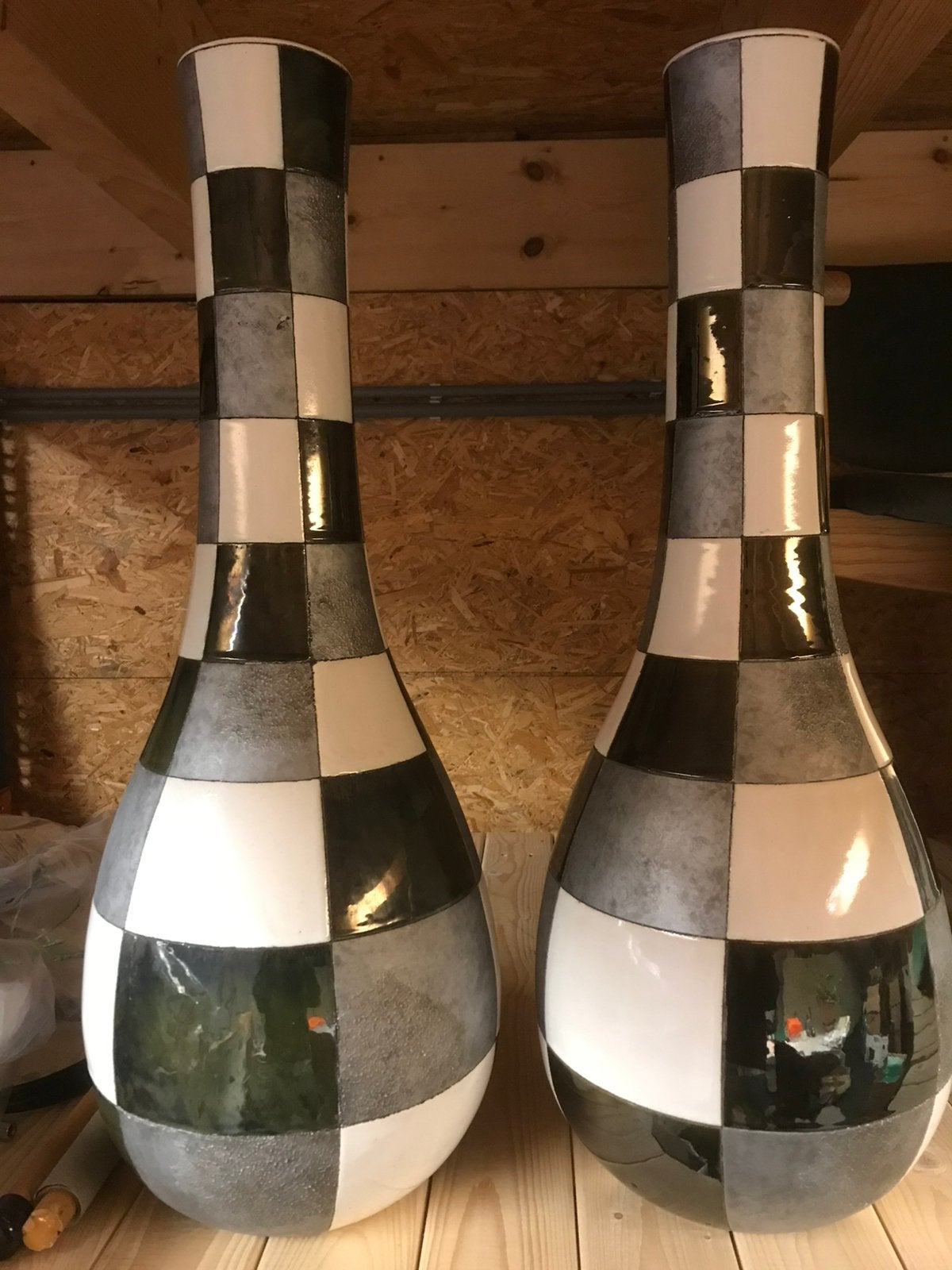 Decoratie vazen, Ophalen, Overige kleuren, 50 tot 75 cm, Aardewerk of Porselein