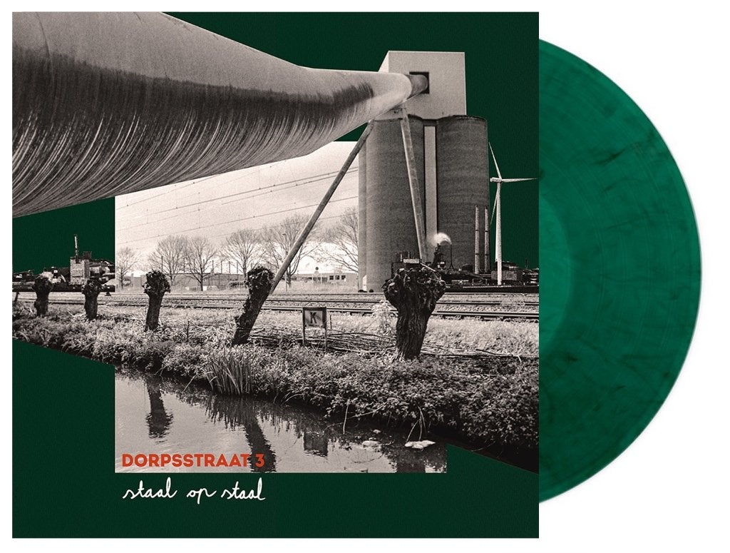Vinyl LP Dorpsstraat 3 Staal Op Staal GESIGNEERD GROEN NIEUW, Cd's en Dvd's, LP, Ophalen of Verzenden, Colored vinyl, 12 inch