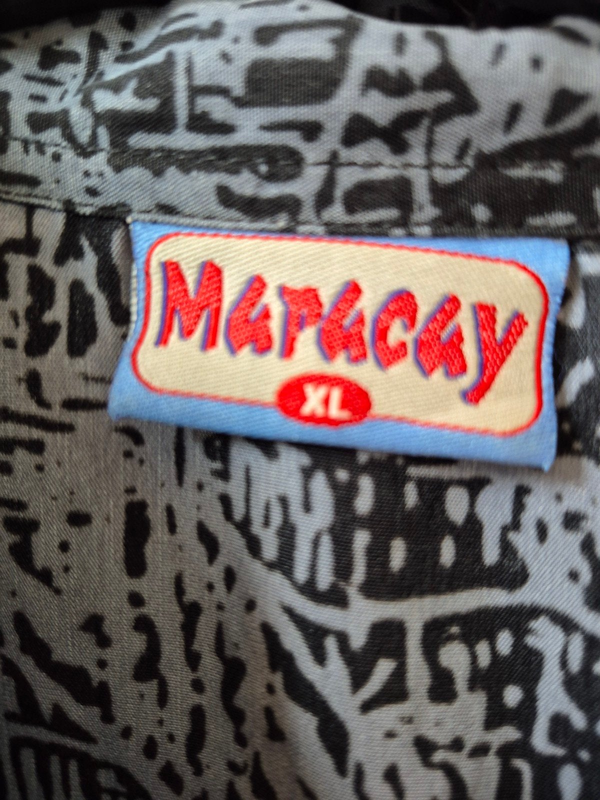Maracay Hawaï overhemd met vlammen en tiki-maskers, Meerkleurig, Maat 56/58 (XL), Ophalen of Verzenden, Zo goed als nieuw