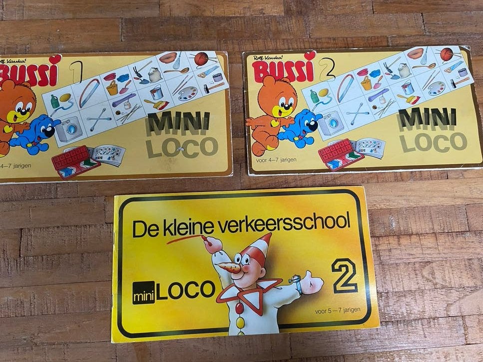 Mini Loco Bussi 1en 2 en De Kleine Verkeersschool (3 stuks), Ophalen of Verzenden, Zo goed als nieuw, Taal en Lezen