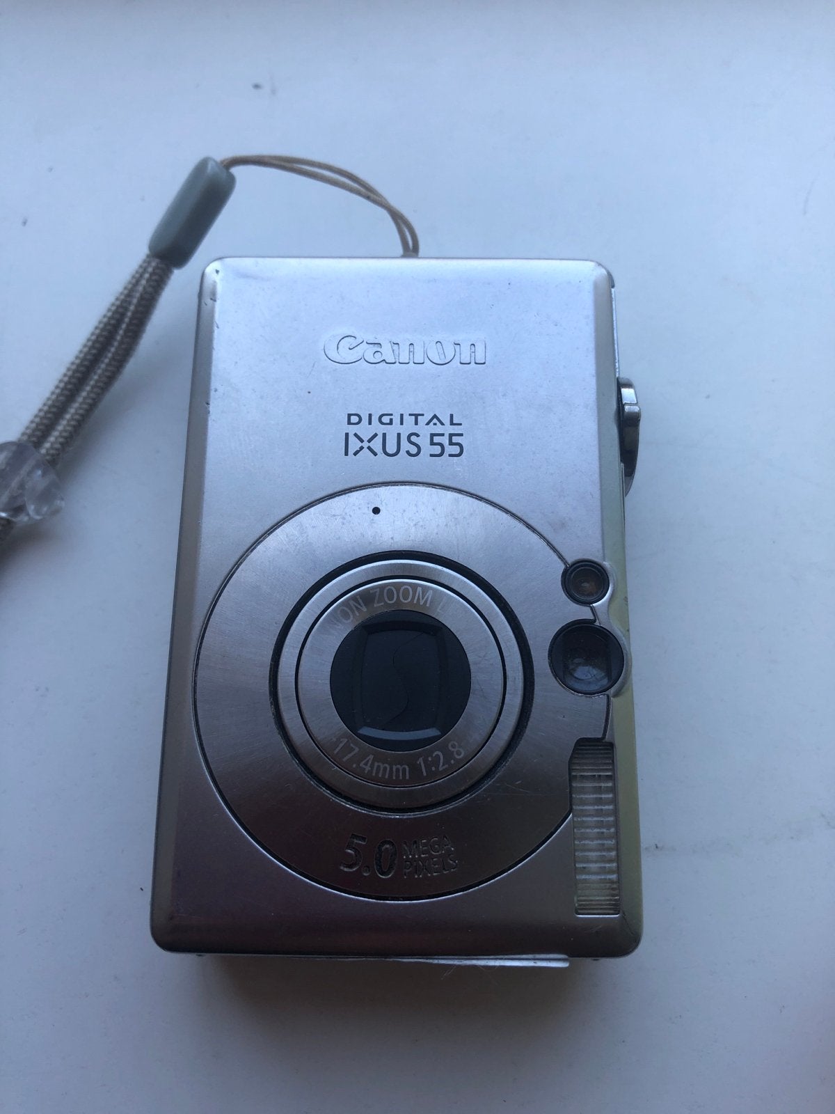 Canon Digital IXUS 55 Compactcamera - 5.0 Megapixels, Ingebouwde flitser, Gebruikt, Canon, Ophalen of Verzenden