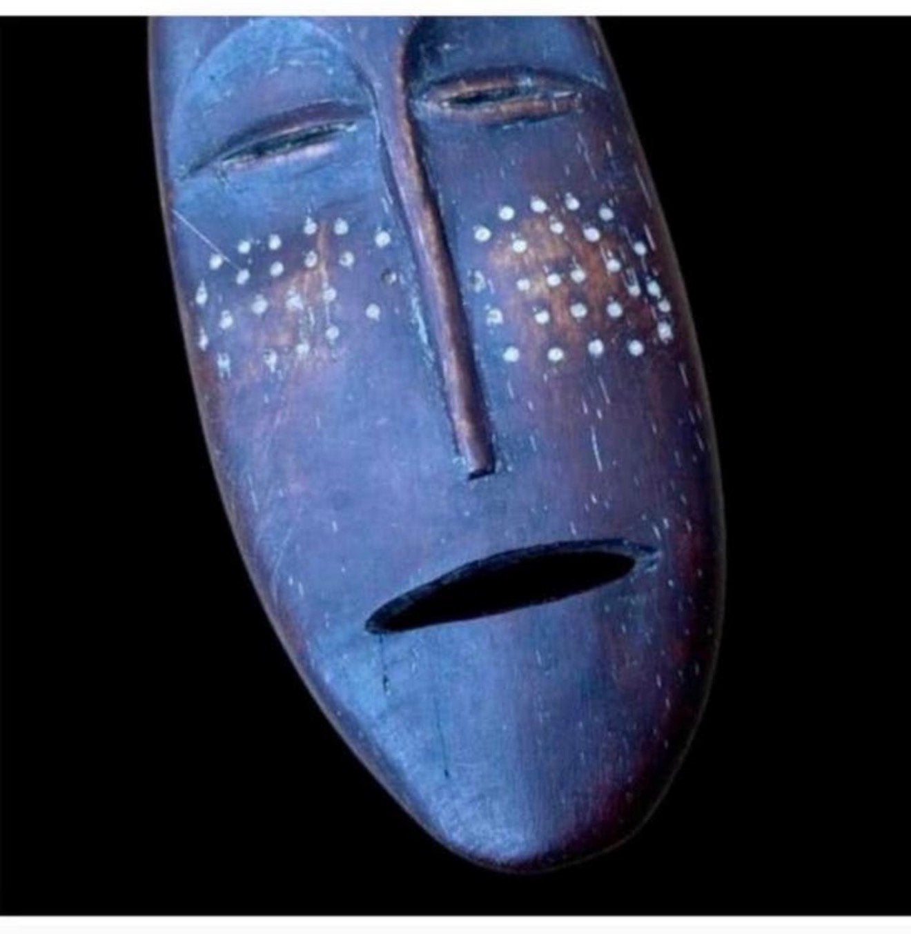 lega - DR Congo 1960 Oud paspoortmasker masker Afrika africa, Antiek en Kunst, Afrika, Ophalen of Verzenden, Masker