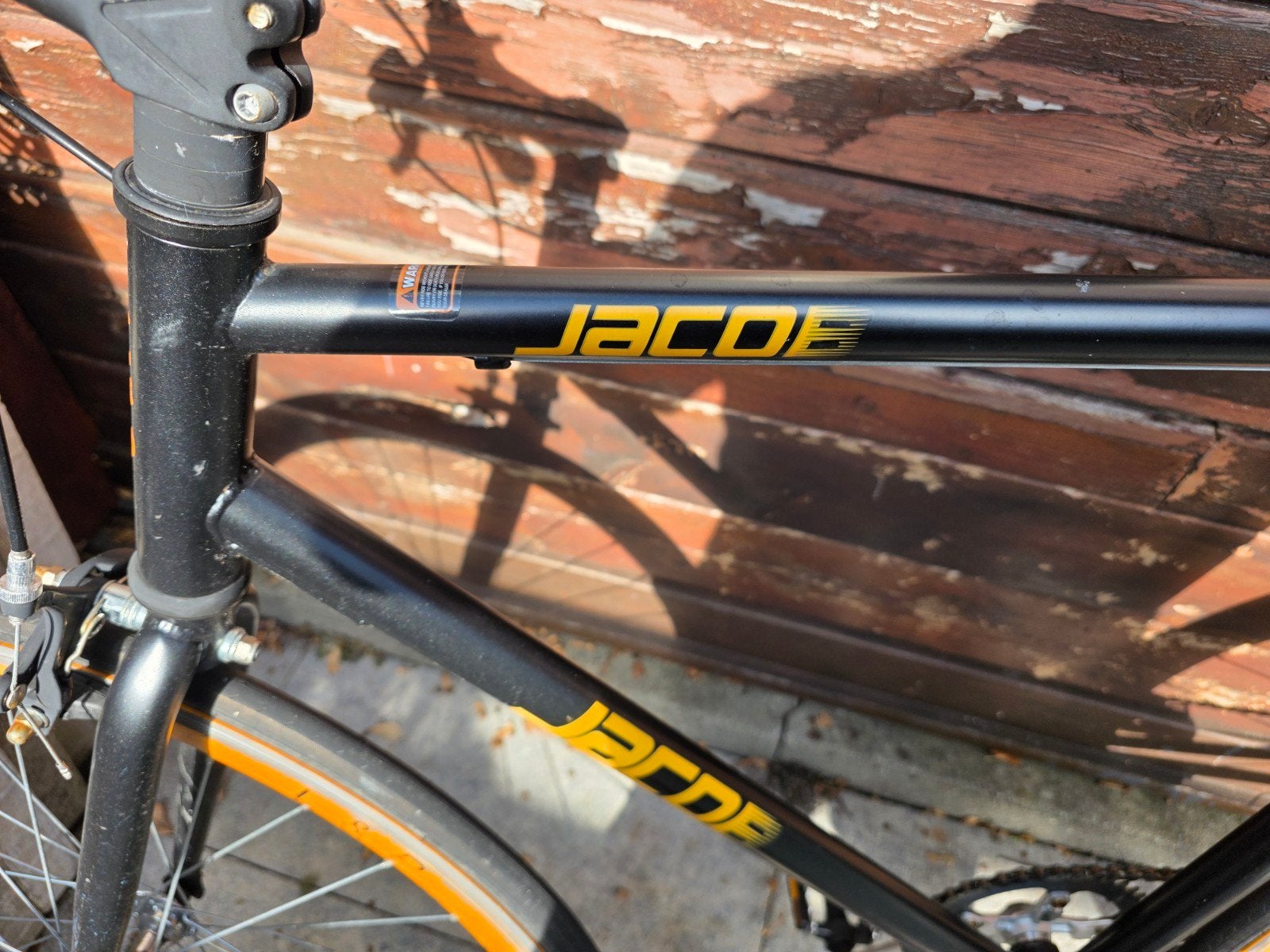 Jacob fiets - Zwart met oranje accenten, Ophalen, Gebruikt, Overige merken