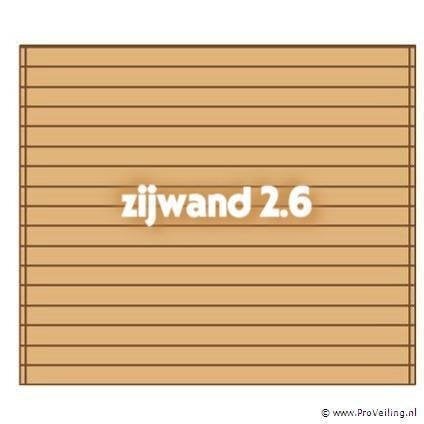 Online Veiling: Zijwand t.b.v. Carport - 300x260cm, Nieuw