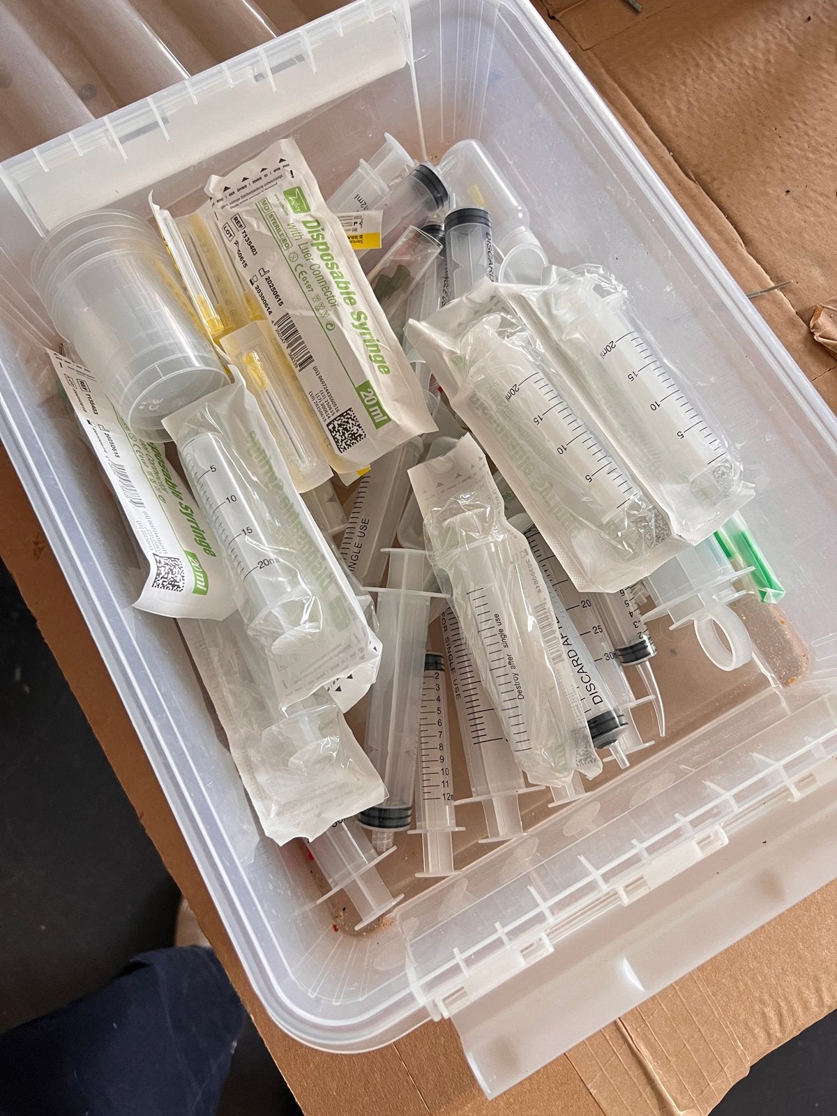Lijmspuiten voor knutsel en werkplaats - Diverse maten, Nieuw, Ophalen of Verzenden, Kunststof, Transparant