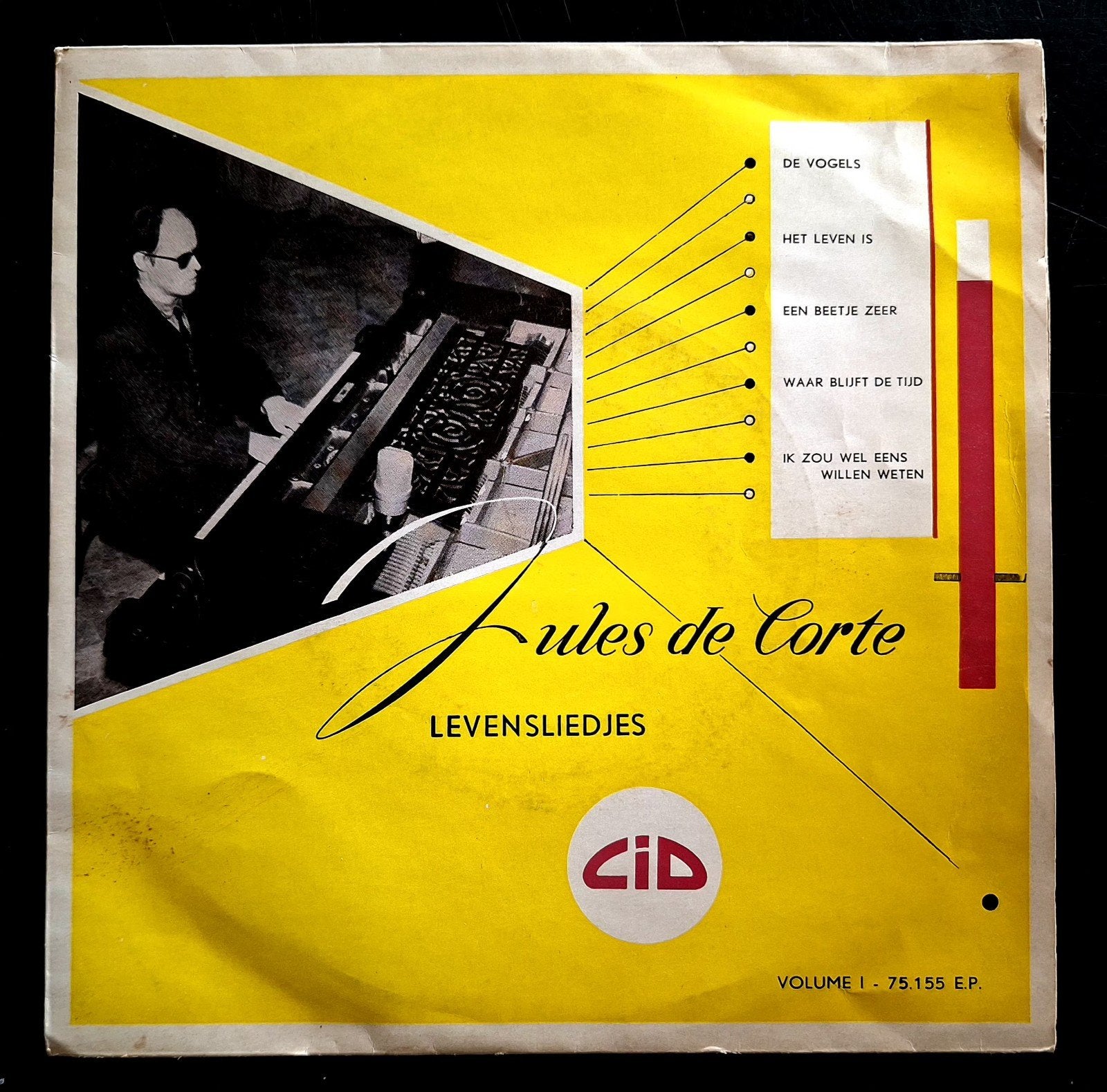 7"-EP/SINGLE  JULES DE CORTE - Levensliedjes Vol.1, EP, Ophalen of Verzenden, Gebruikt, EP