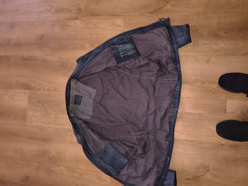 leren jas mustang, Maat 56/58 (XL), Ophalen of Verzenden, Mustang, Grijs
