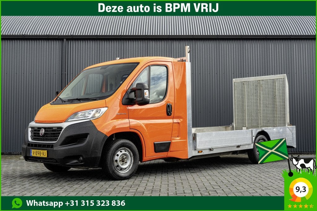 Fiat Ducato Open laadbak met oprijplaat | 131PK | Euro 6, Gebruikt, Met garantie (alle), Bedrijf, Autotrust