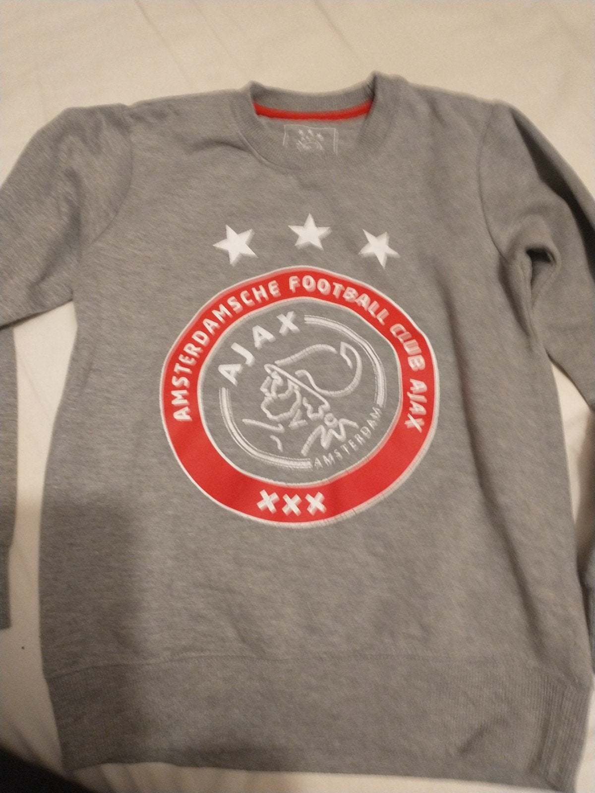 Ajax trui maat 140/146, Gebruikt, Jongen of Meisje, Ophalen of Verzenden, Trui of Vest