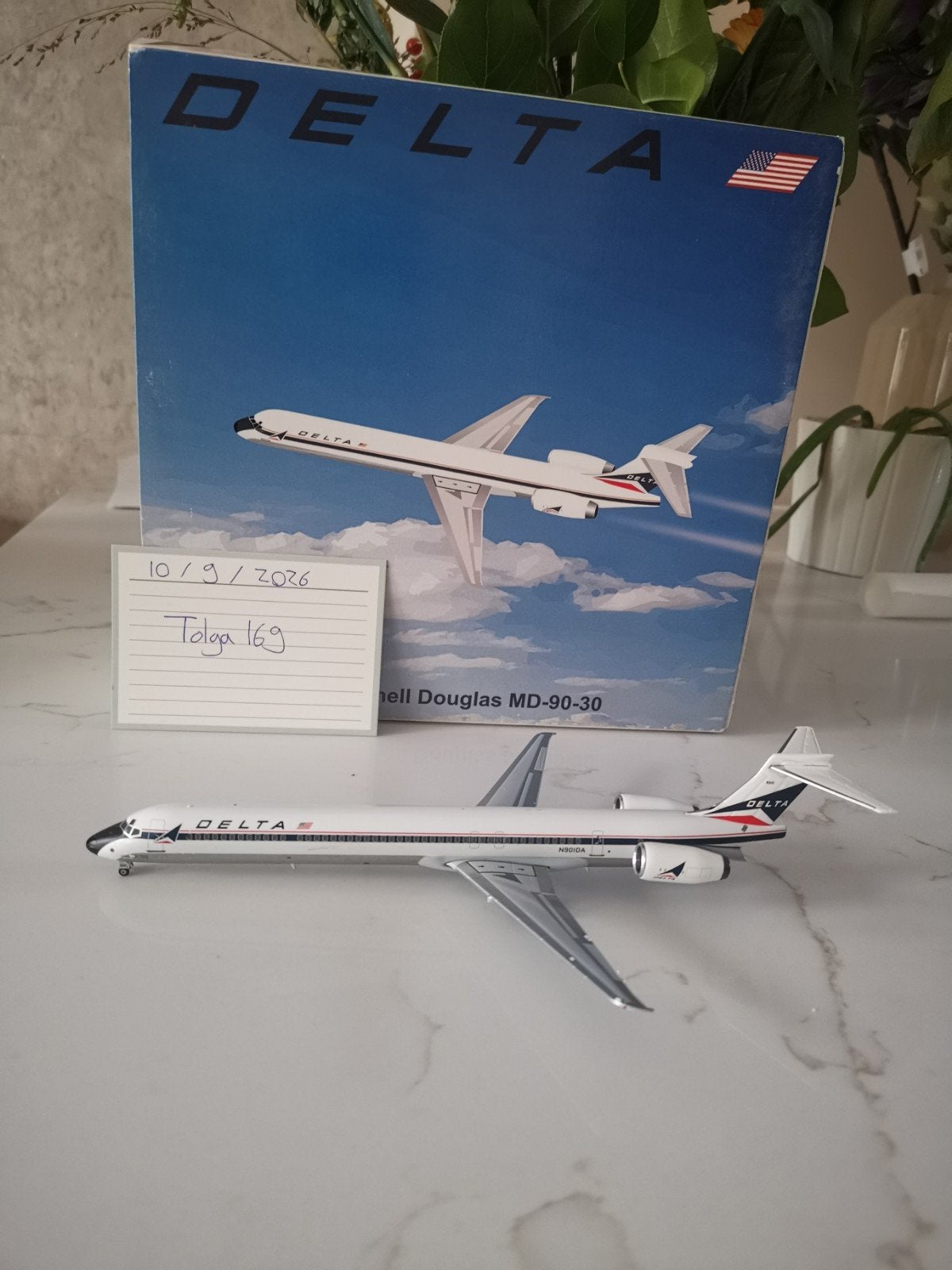Delta MD-90-30 Widget Jet-X 1:200 VLOO1A Reg. N901DA, Overige merken, 1:200 of kleiner, Nieuw, Ophalen of Verzenden