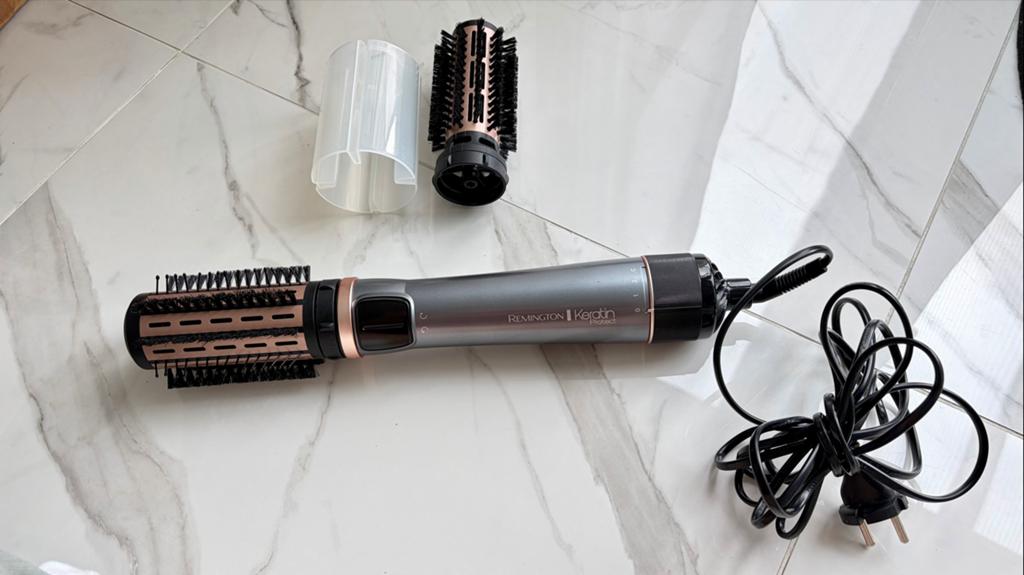 Remington Keratin Protect Roterende Föhnborstel AS8810, Ophalen of Verzenden, Zo goed als nieuw, Haarverzorging