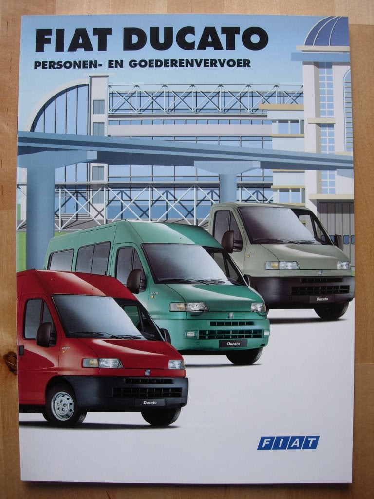 Fiat Ducato 1999 Brochure – Bestelwagen & Pick-up, Ophalen of Verzenden, Zo goed als nieuw, Overige merken, Fiat