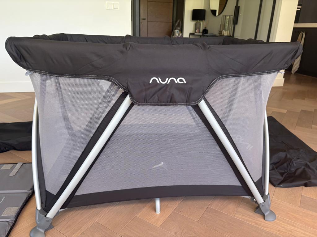 Nuna Sena campingbed zo goed als nieuw!, Ophalen of Verzenden, Zo goed als nieuw, Minder dan 140 cm, Matras