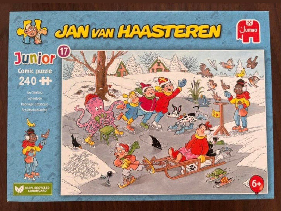 Jan van Haasteren junior
 schaatsen
240 stukjes
Nieuw., Ophalen, Minder dan 500 stukjes, Nieuw