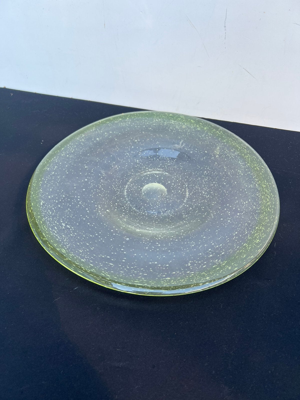 Te Koop : Vintage Schaal Glas Bubbels Rond Zie Foto’s, Ophalen of Verzenden
