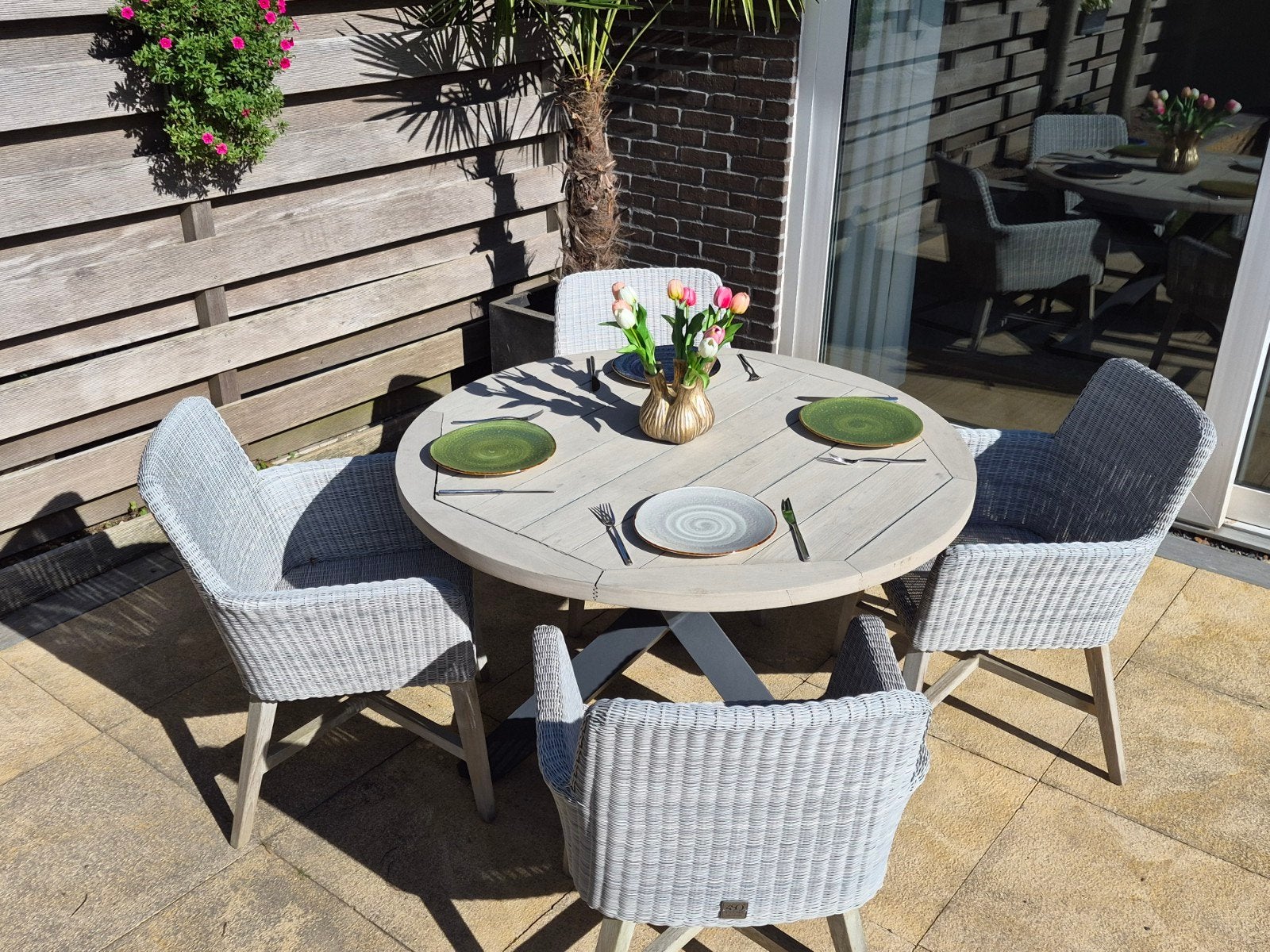 4 seasons outdoor Lisboa, Tuin en Terras, Tuinsets en Loungesets, Ophalen, Zo goed als nieuw, Wicker