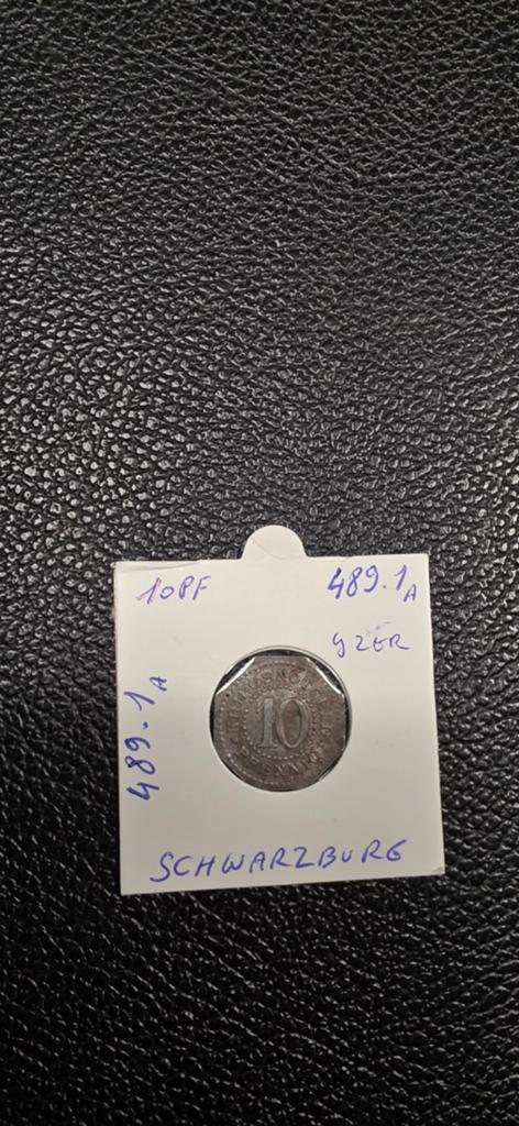 Duits notgeld 10 pfennig N.D. Schwarzburg 489.1, Ophalen of Verzenden, Duitsland