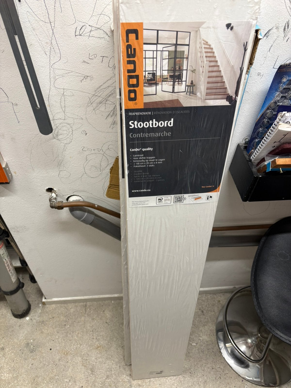 Traprenovatie stootborden., Ophalen, 50 tot 150 cm, Nieuw, Minder dan 5 m²