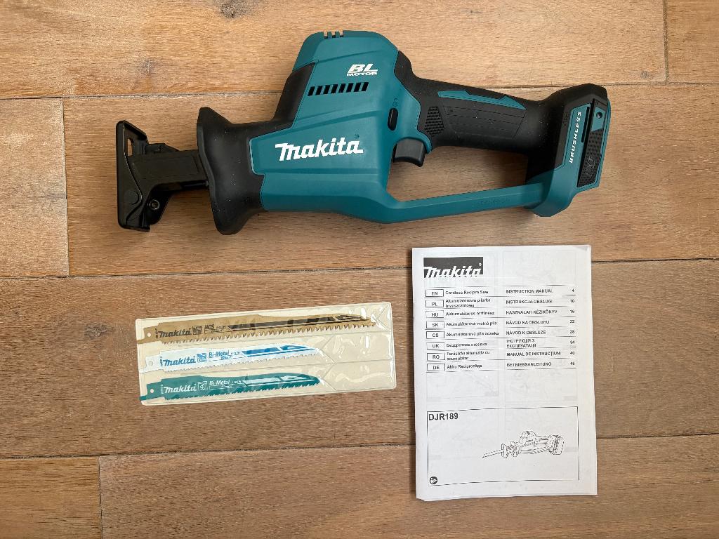 Makita DJR189 Z 18v LXT brushless accu reciprozaag body, Info@makita.nl, 70 mm of meer, Makita, Nieuw
