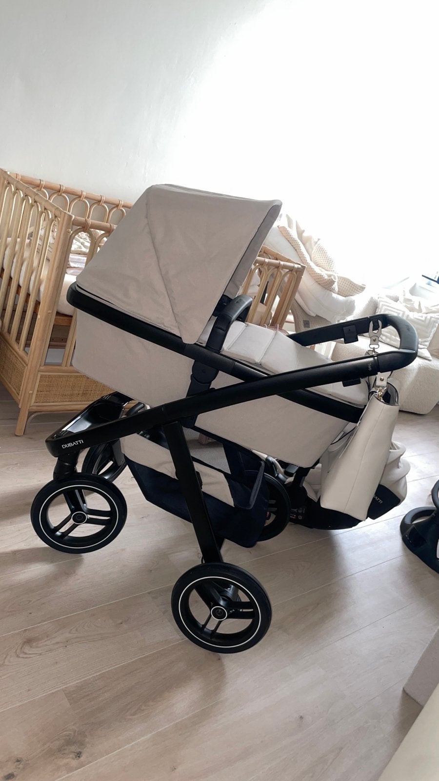 Dubatti Two kinderwagen, maxicosi, luiertas en tweede zitje, Zo goed als nieuw, Combiwagen, Met reiswieg, Ophalen