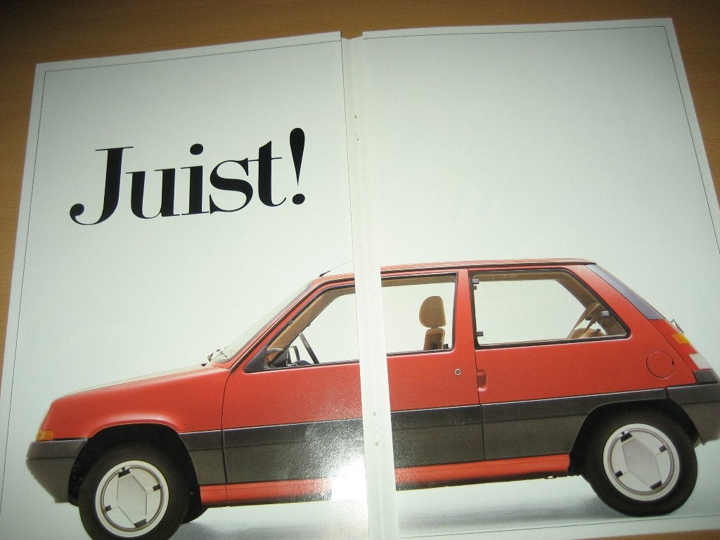 Renault Super 5 1985 folder brochure, Boeken, Auto's | Folders en Tijdschriften, Ophalen, Zo goed als nieuw, Renault