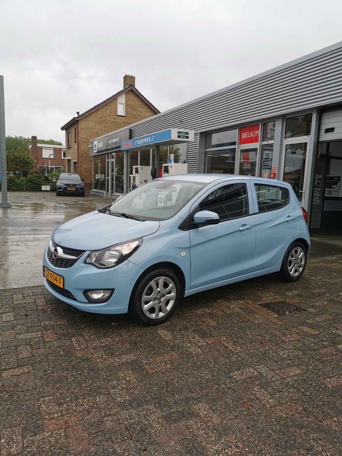 Opel Karl 1.0 Ecoflex 55KW 2015 Blauw, Auto's, Voorwielaandrijving, 839 kg, 74 pk, Blauw
