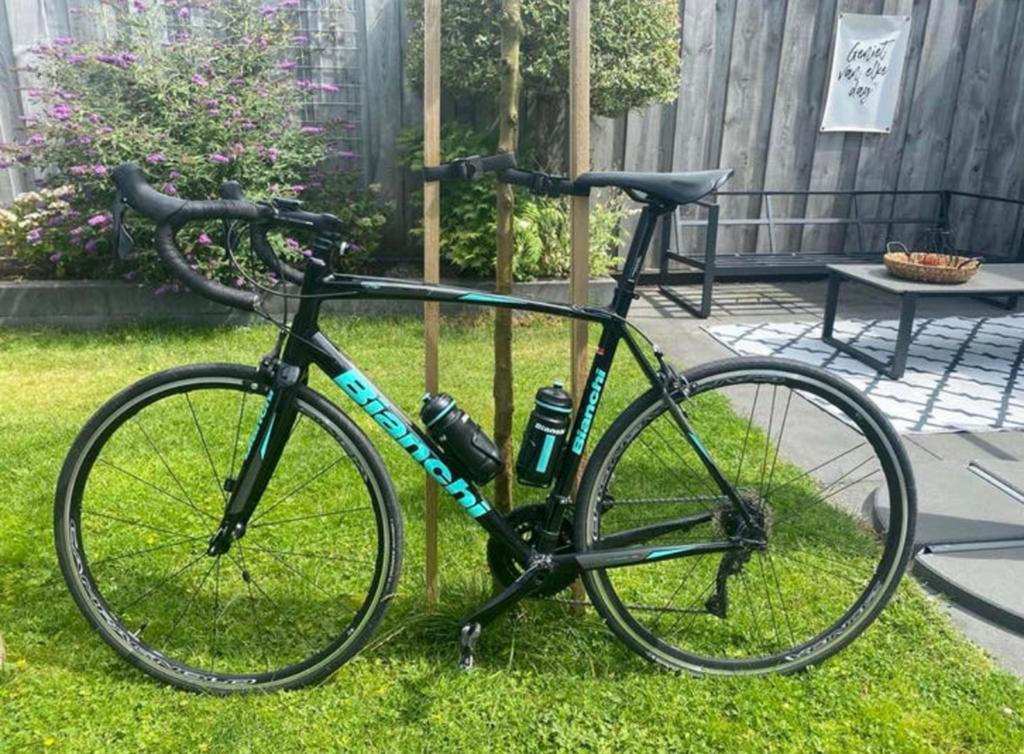 Bianchi Nirone 7 racefiets (met Campagnolo wielset twv €380), Fietsen en Brommers, Fietsen | Racefietsen, Aluminium, 57 tot 61 cm