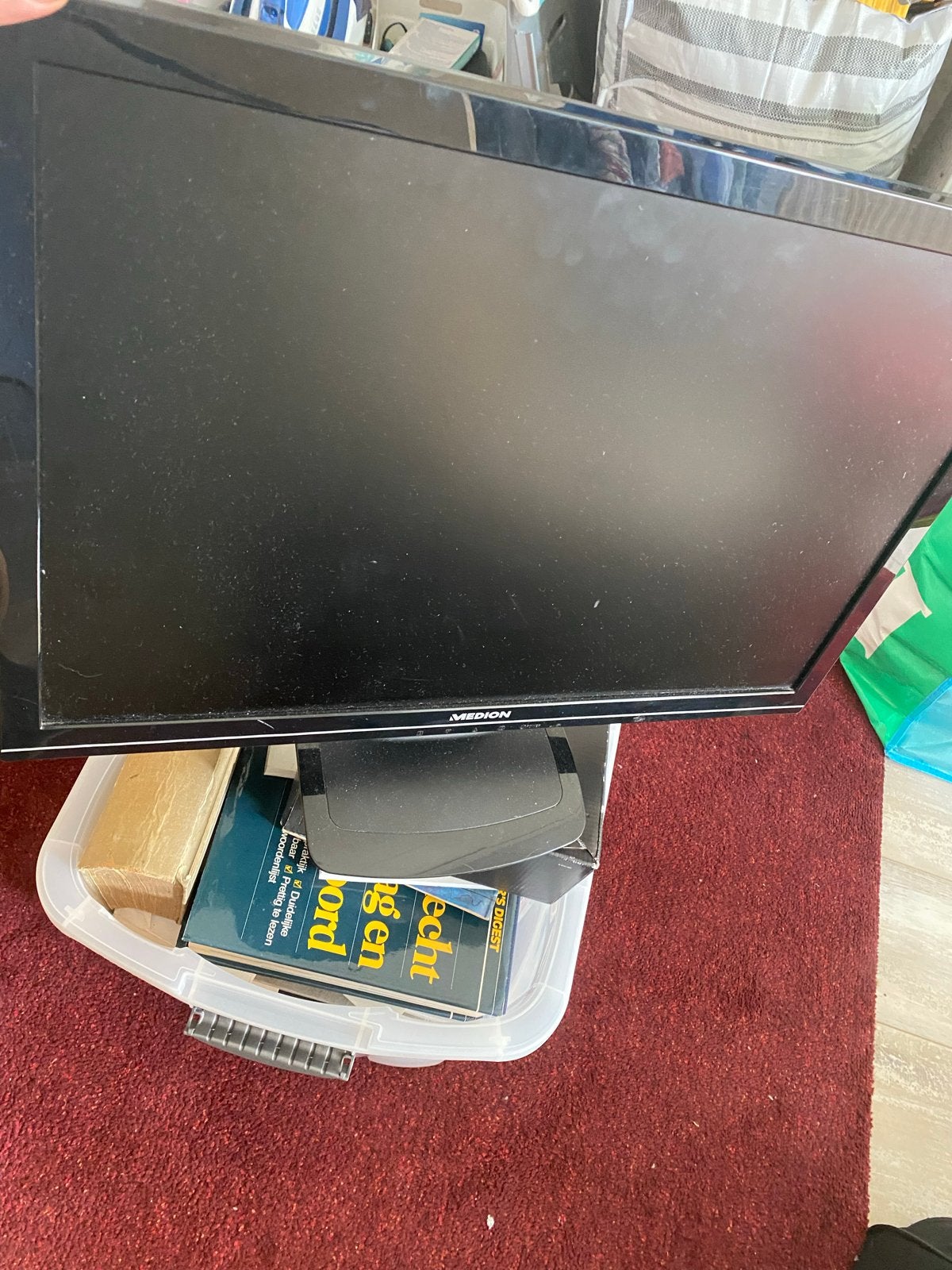 Medion 22" TFT monitor - MD 20122, Computers en Software, Ophalen, Gebruikt, Full HD, DVI