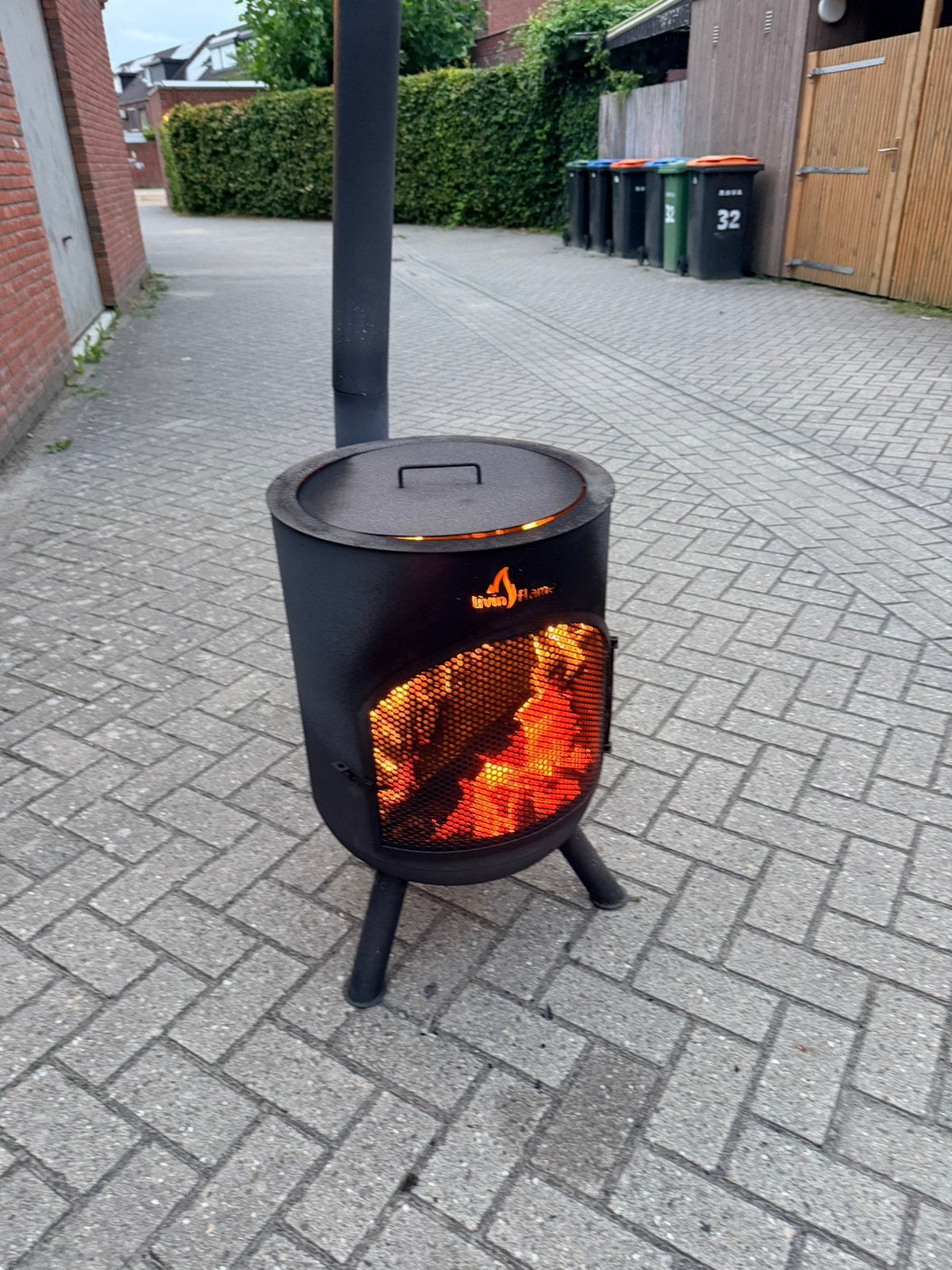 Sfeervolle terrashaard, Livin’ Flame, Tuin en Terras, Tuinhaarden, Ophalen, Gebruikt