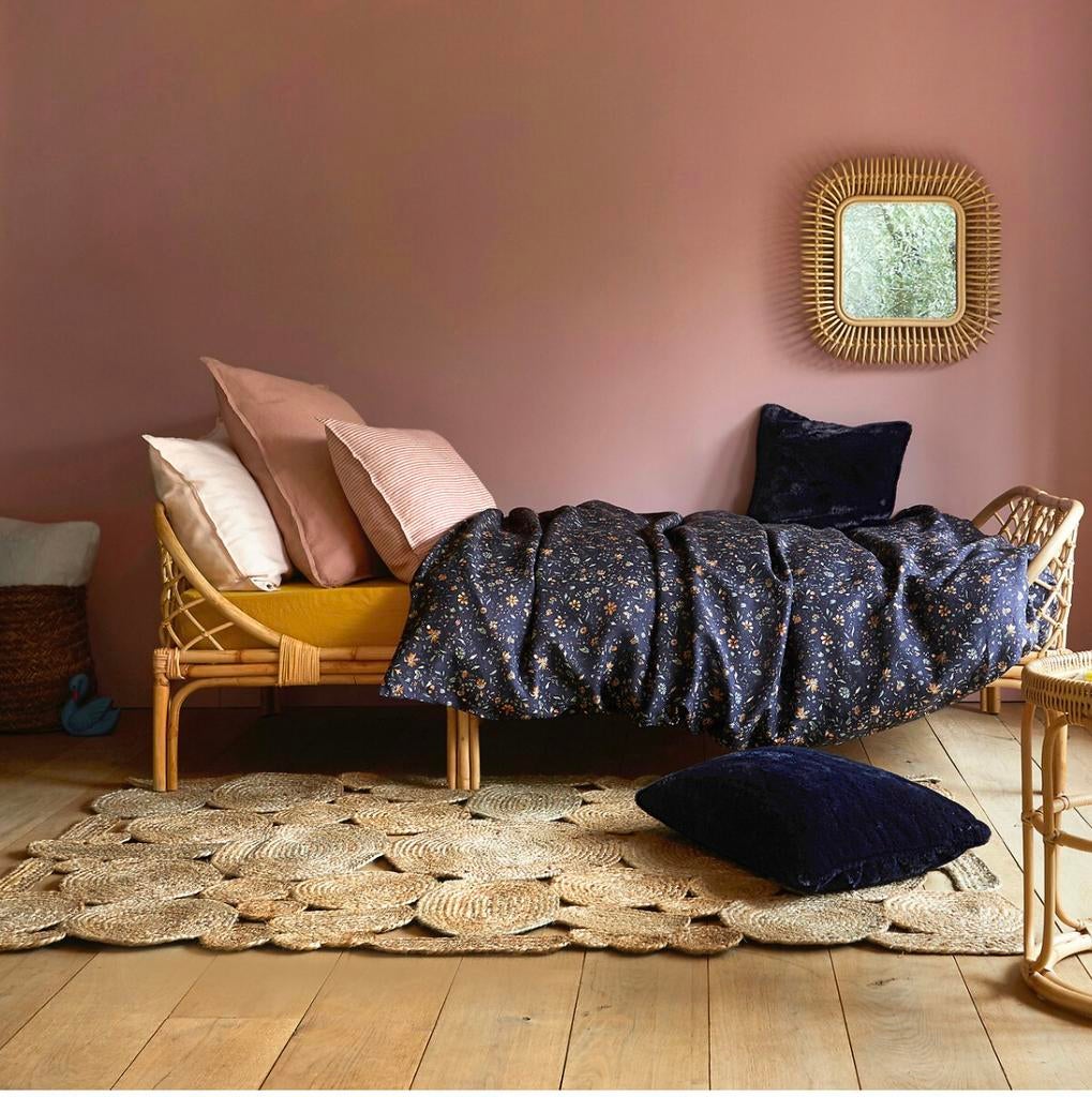 Prachtig rotan bed. Z.g.a.n, Ophalen, Zo goed als nieuw, Eenpersoons, Hout