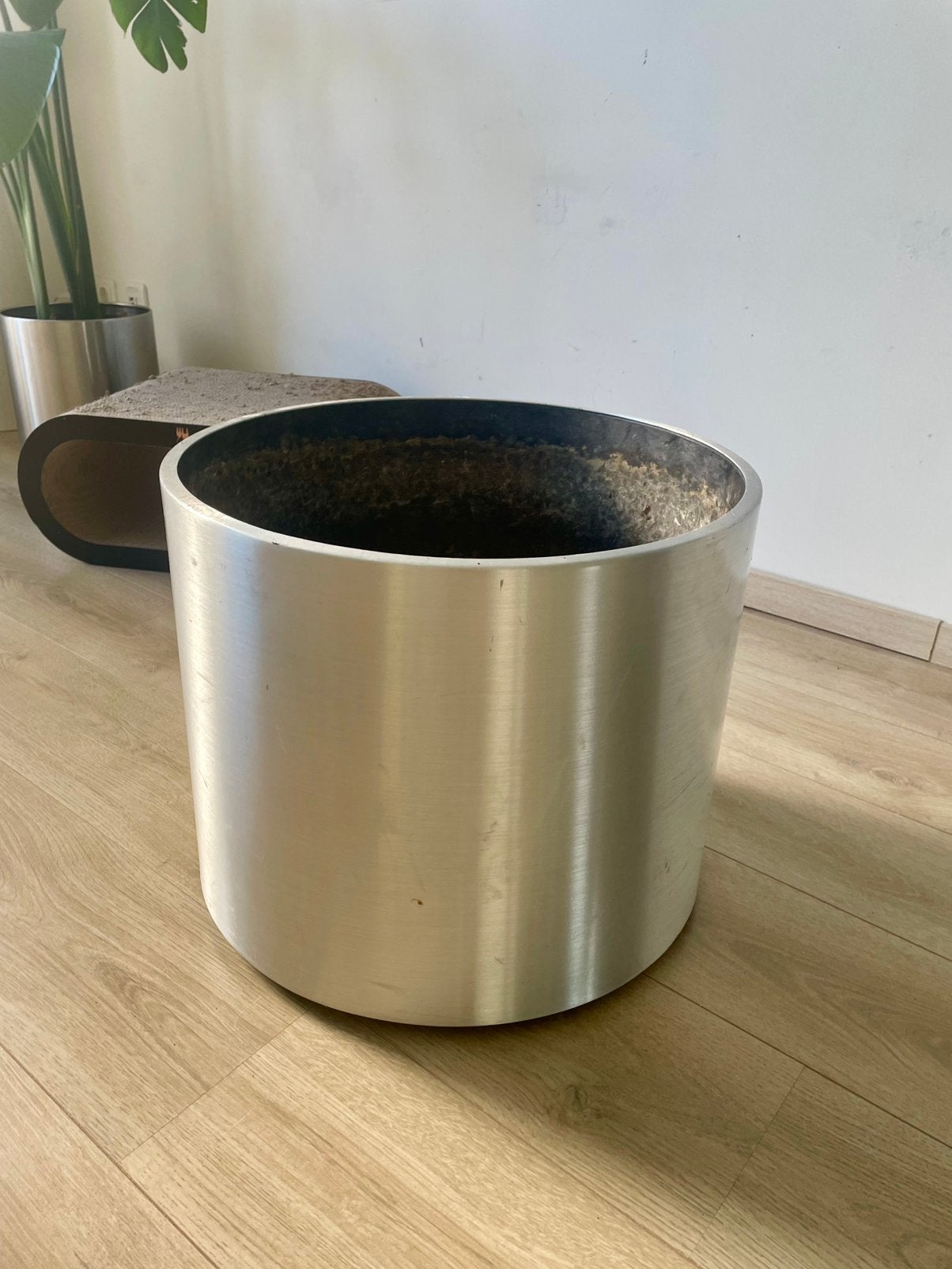 Rvs plantenbak, Tuin en Terras, Ophalen, Gebruikt, Minder dan 60 cm, Rond