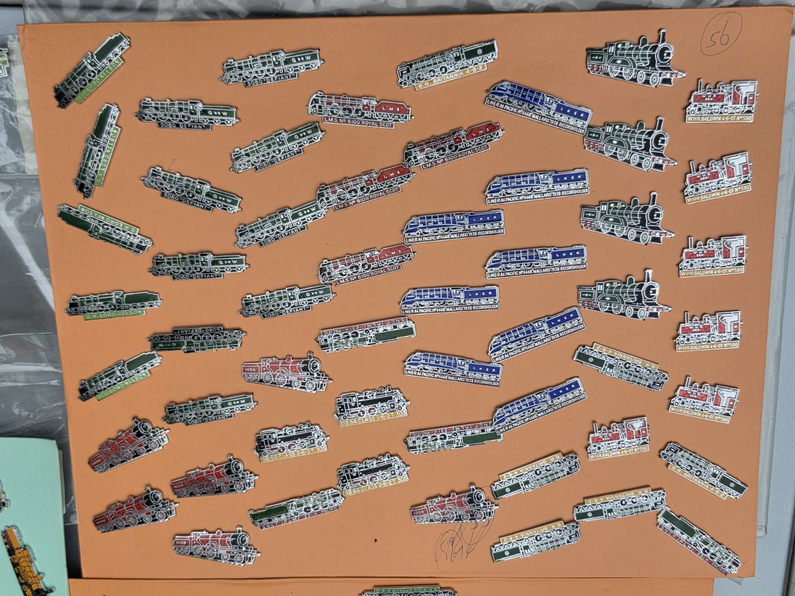 Verzameling trein speldjes locomotief treinen stoomtreinen, Ophalen of Verzenden, Zo goed als nieuw, Transport, Speldje of Pin