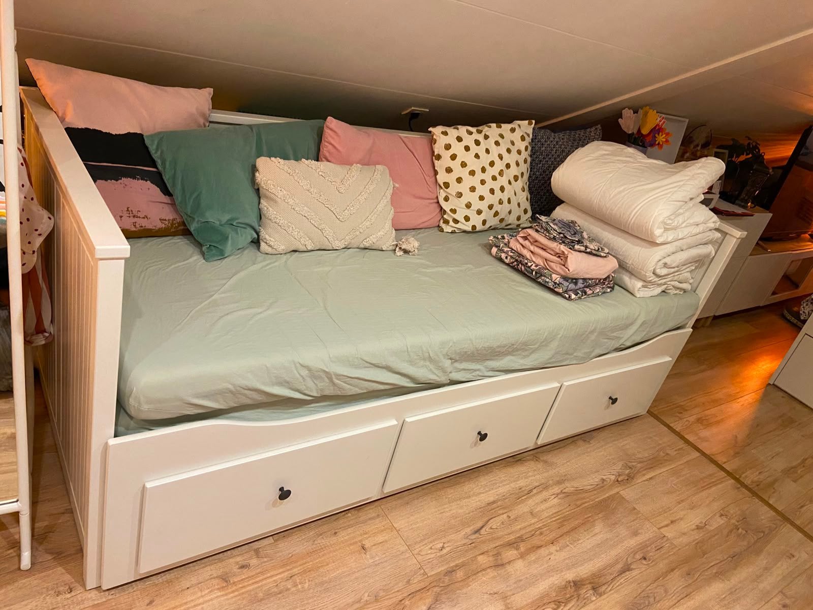 Complete slaapbank IKEA hemnes, Ophalen, Gebruikt, Wit