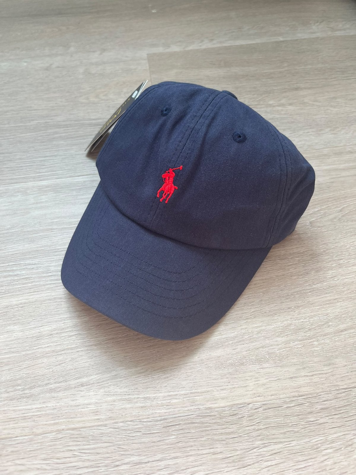 Polo Ralph Lauren pet blauw (rood logo), Ophalen of Verzenden, Nieuw, One size fits all, Pet