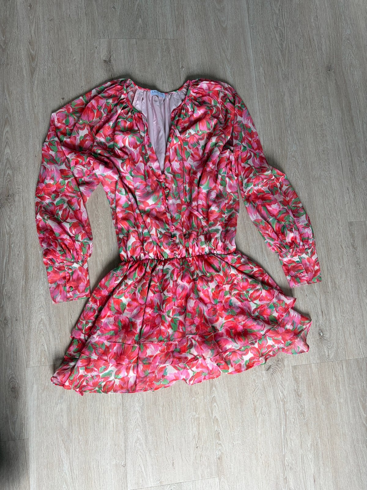 Loavies Jumpsuit met bloemenprint - Maat 36, Ophalen of Verzenden, Zo goed als nieuw, Roze, Maat 36 (S)