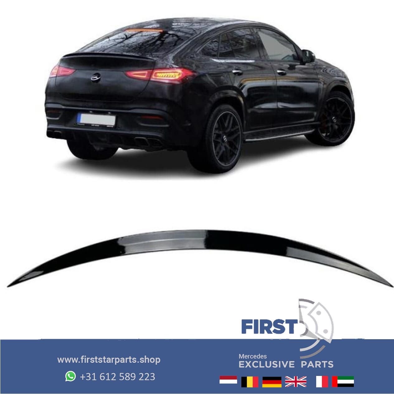 C167 GLE COUPÉ AMG KOFFERBAK SPOILER GLE43 GLE53 GLE63 GLE63, Ophalen of Verzenden, -, -, -