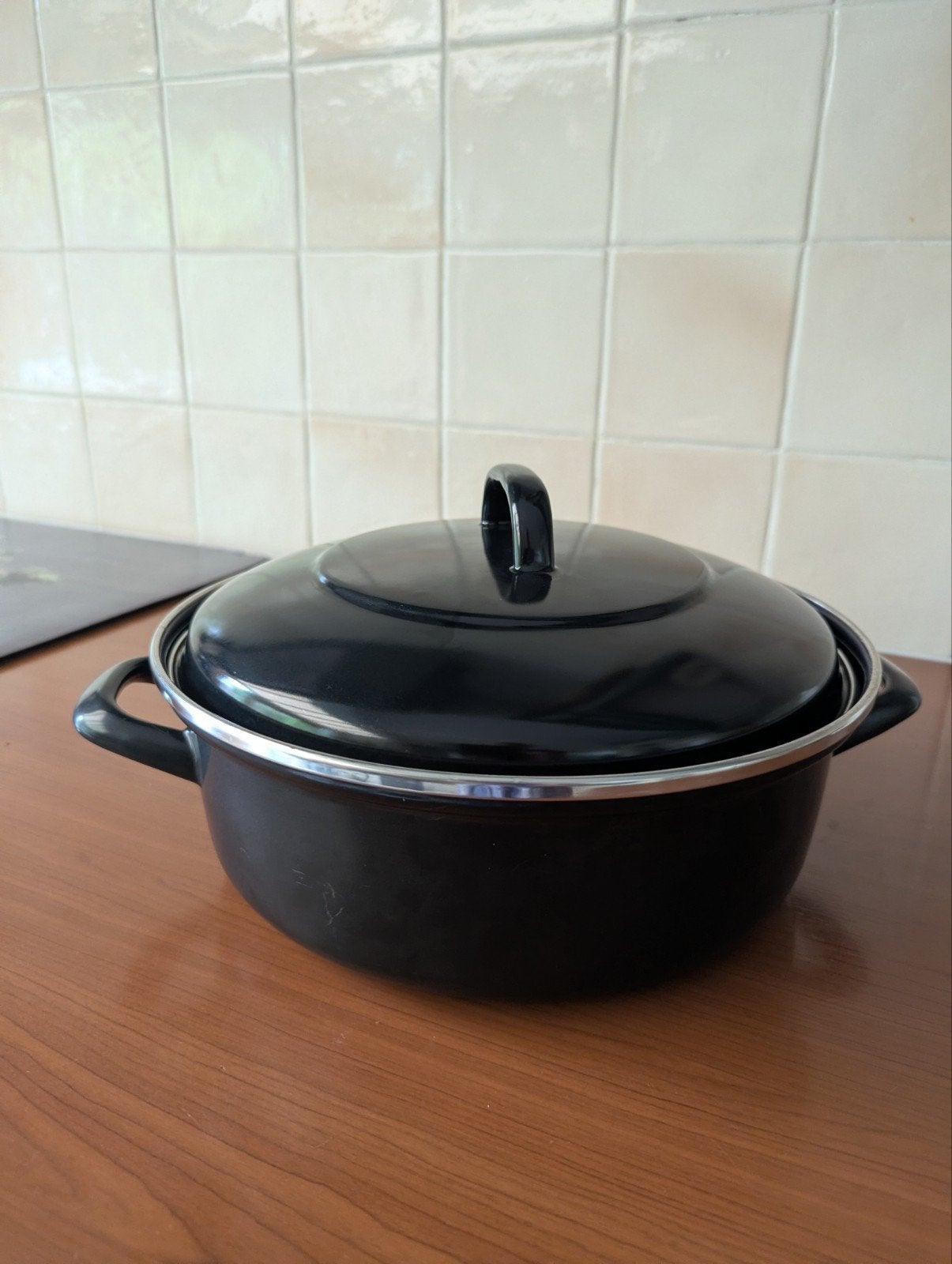 BK braadpan, 28 cm., Ophalen, Zo goed als nieuw, Gietijzer