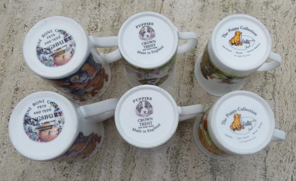6 x Mok 2 Puppies 2 Puppy Collection 2 Beer Pets and Teds, Nieuw, Ophalen of Verzenden, Bord(en), Wedgwood