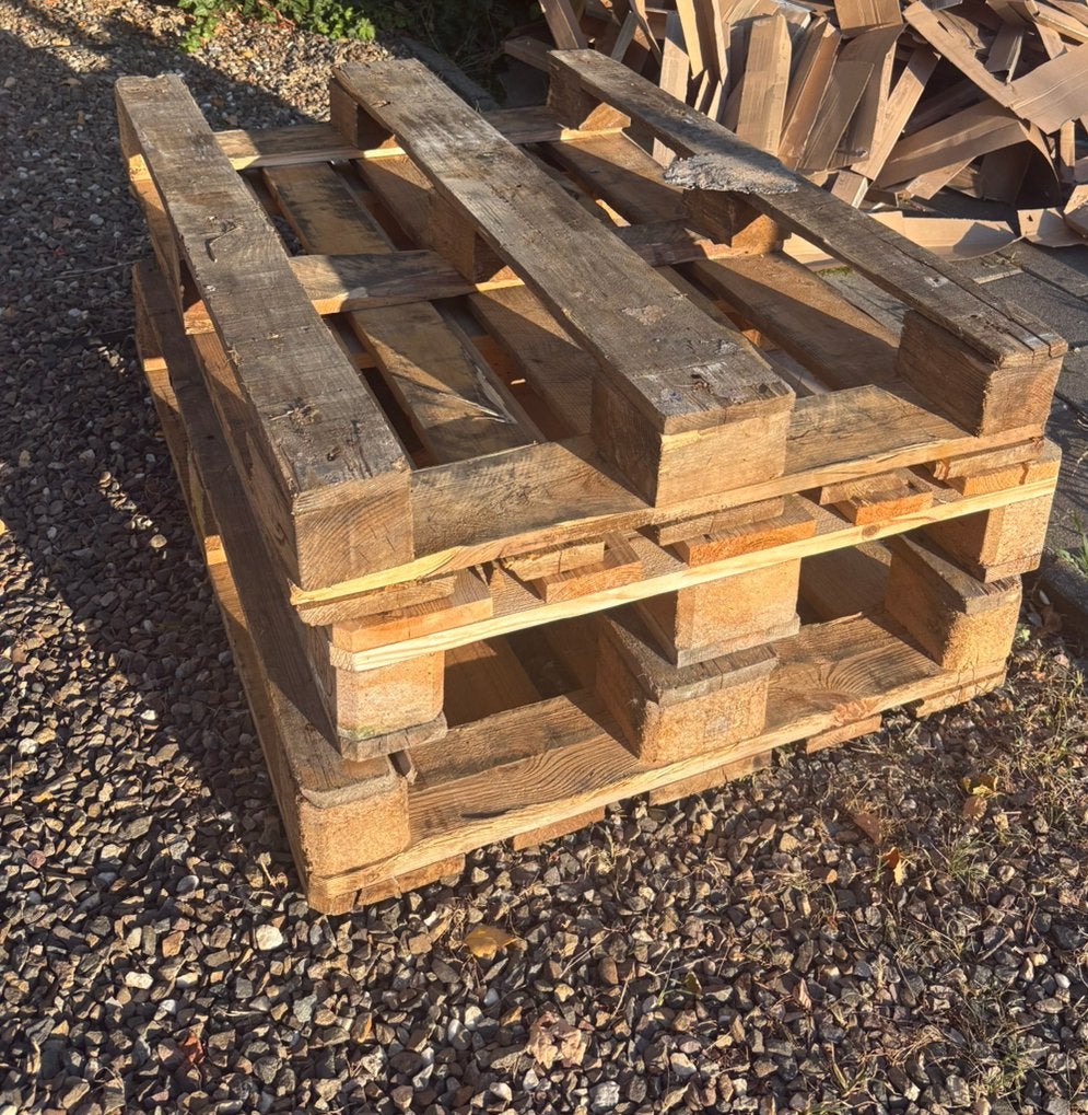 3 x europallets europallet euro pallet, Doe-het-zelf en Verbouw, Hout en Planken, Ophalen, Zo goed als nieuw, 50 mm of meer, Pallet