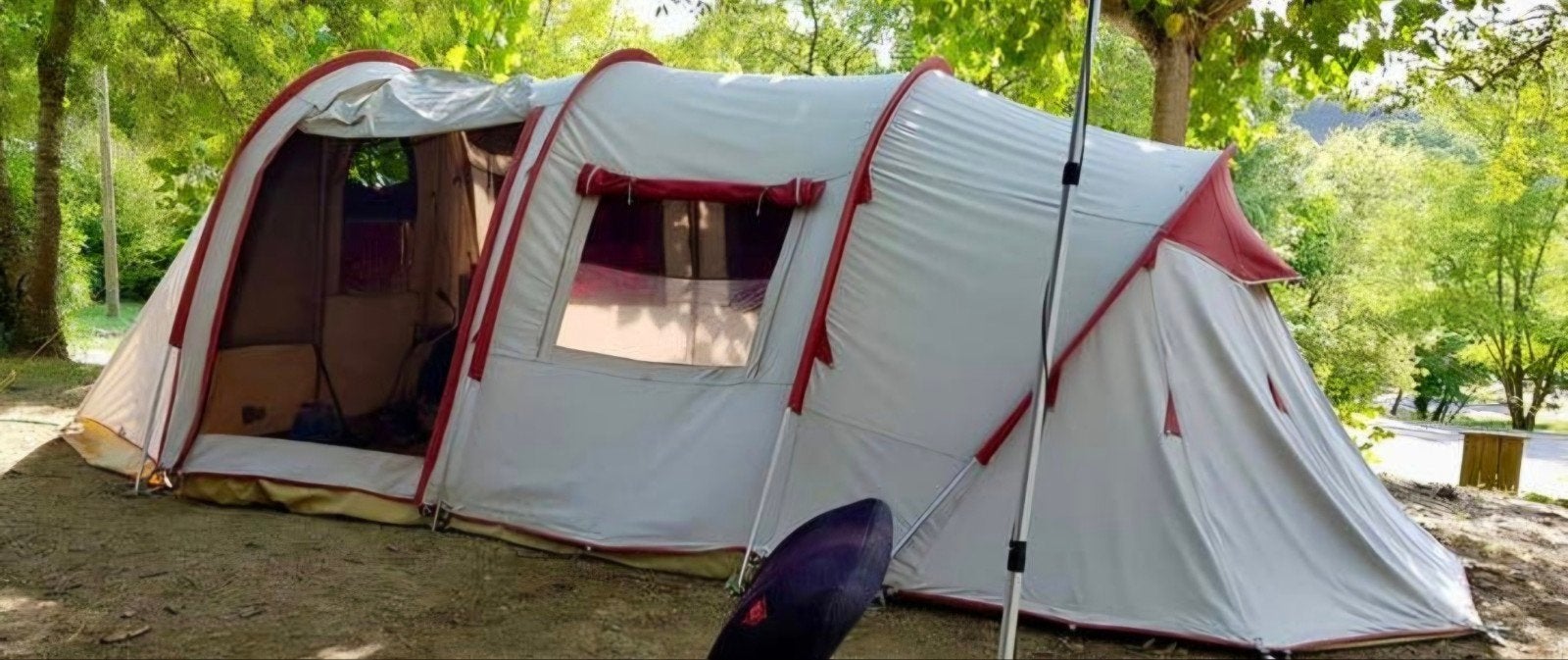 Brixen active leisure 4-persoons zwaarkatoenen tent met grot, Ophalen, Zo goed als nieuw, Tot en met 4