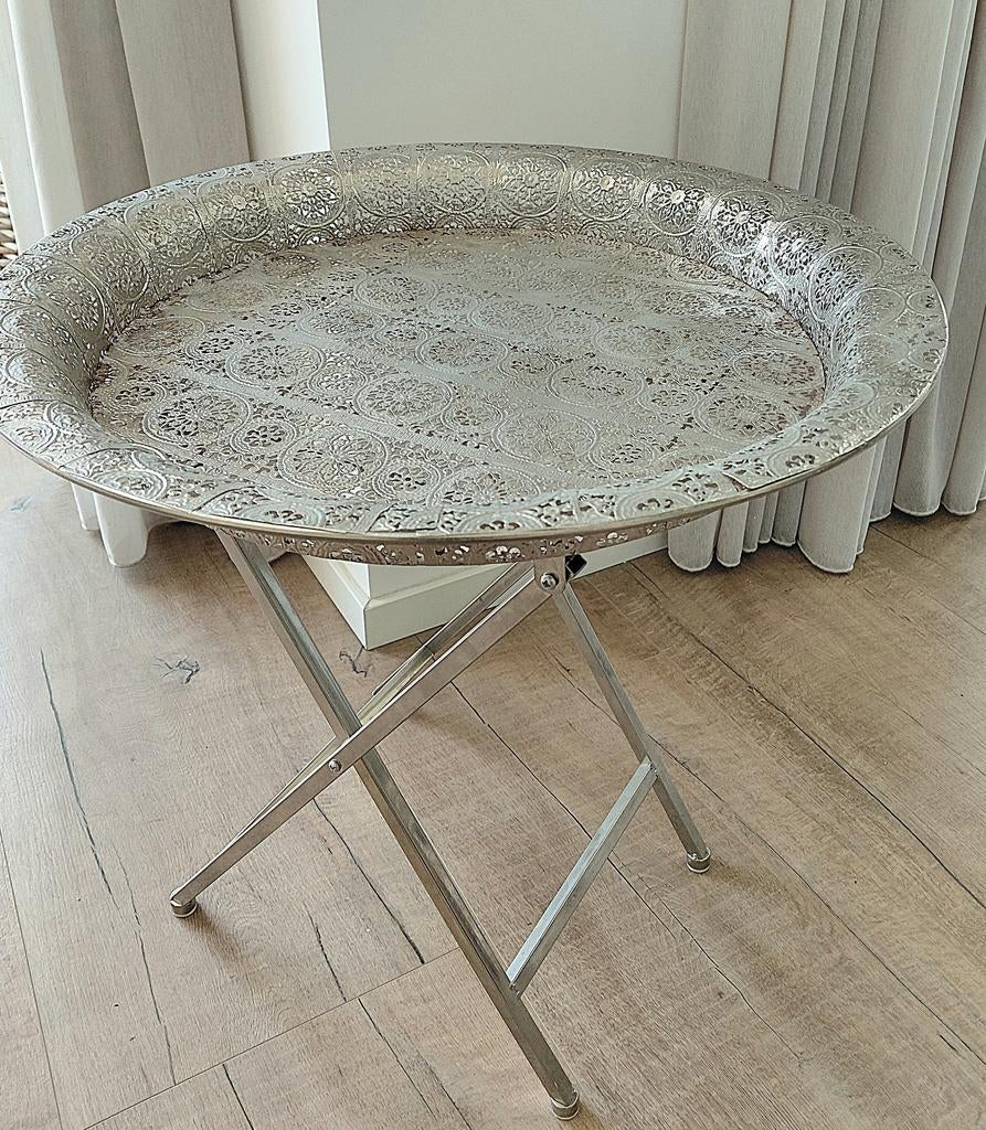 Bijzettafeltje, 45 tot 60 cm, Minder dan 55 cm, Rond, Ophalen of Verzenden