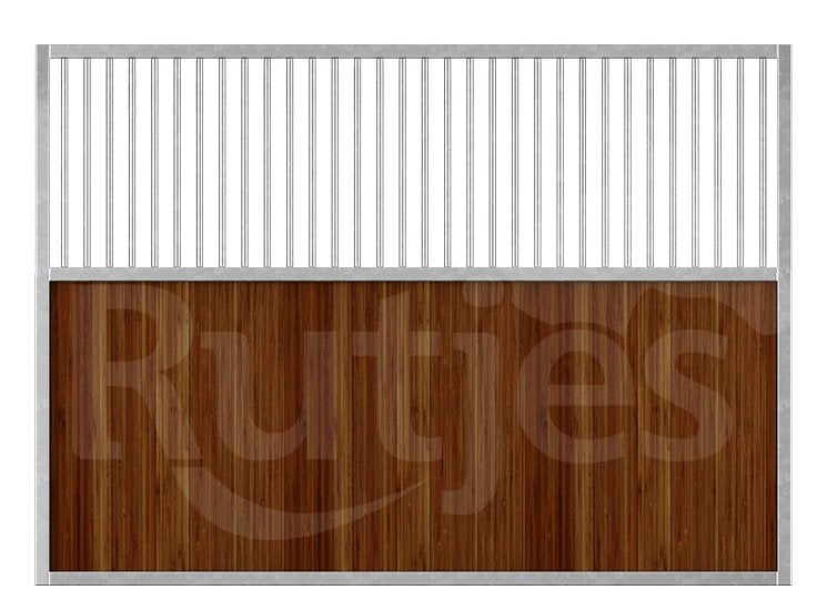 101. Tussenwand spijl met bamboe | 350 cm | paardenbox, Stalling, 1 paard of pony