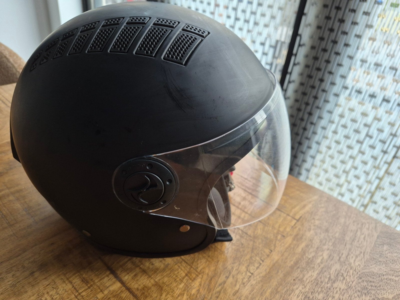 Vinz Helmets Scooterhelm - Mat Zwart - Maat XS, Ophalen of Verzenden, Zo goed als nieuw, Extra small of kleiner, Vinz Helmets