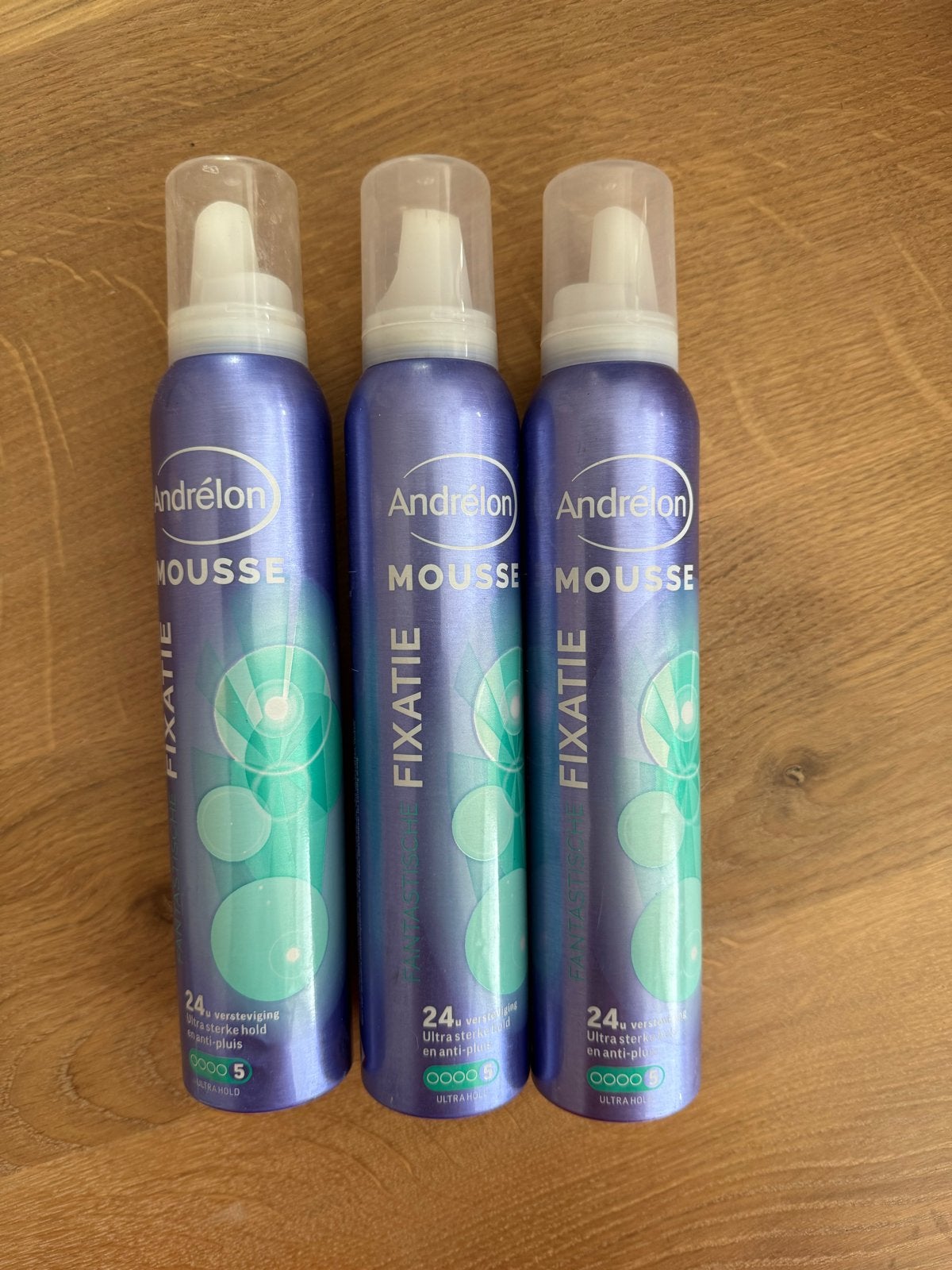 Andrélon Mousse Fixatie Ultra Hold - 3 stuks, Ophalen of Verzenden, Nieuw, Gel, Wax, Haarlak of Mousse