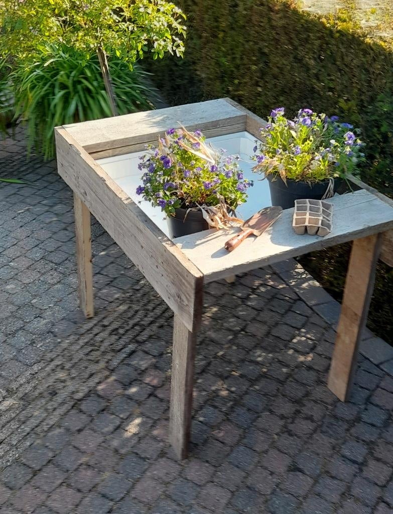 Houten kweektafel, Tuin en Terras, Ophalen of Verzenden, Zo goed als nieuw
